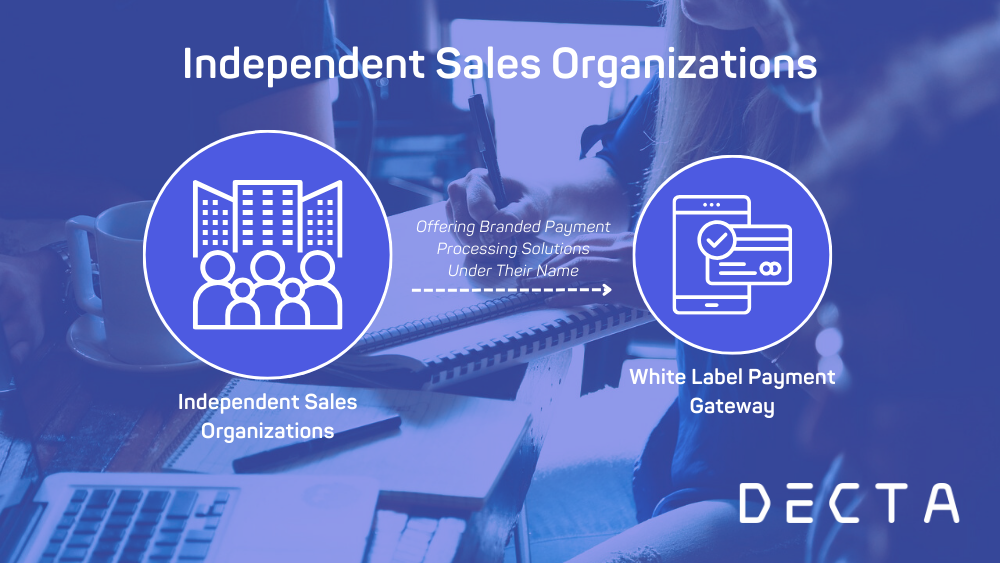 ISO representatives facilitating transactions with white-label payment gateways